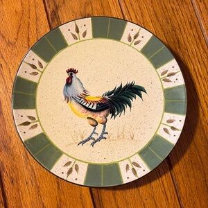 Vintage 8” Rooster Plate